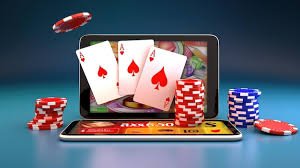 Casino lobby displaying live dealer tables and slot game thumbnails